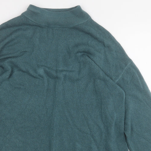 Papaya Womens Blue Round Neck  Acrylic Pullover Jumper Size 12