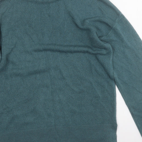 Papaya Womens Blue Round Neck  Acrylic Pullover Jumper Size 12