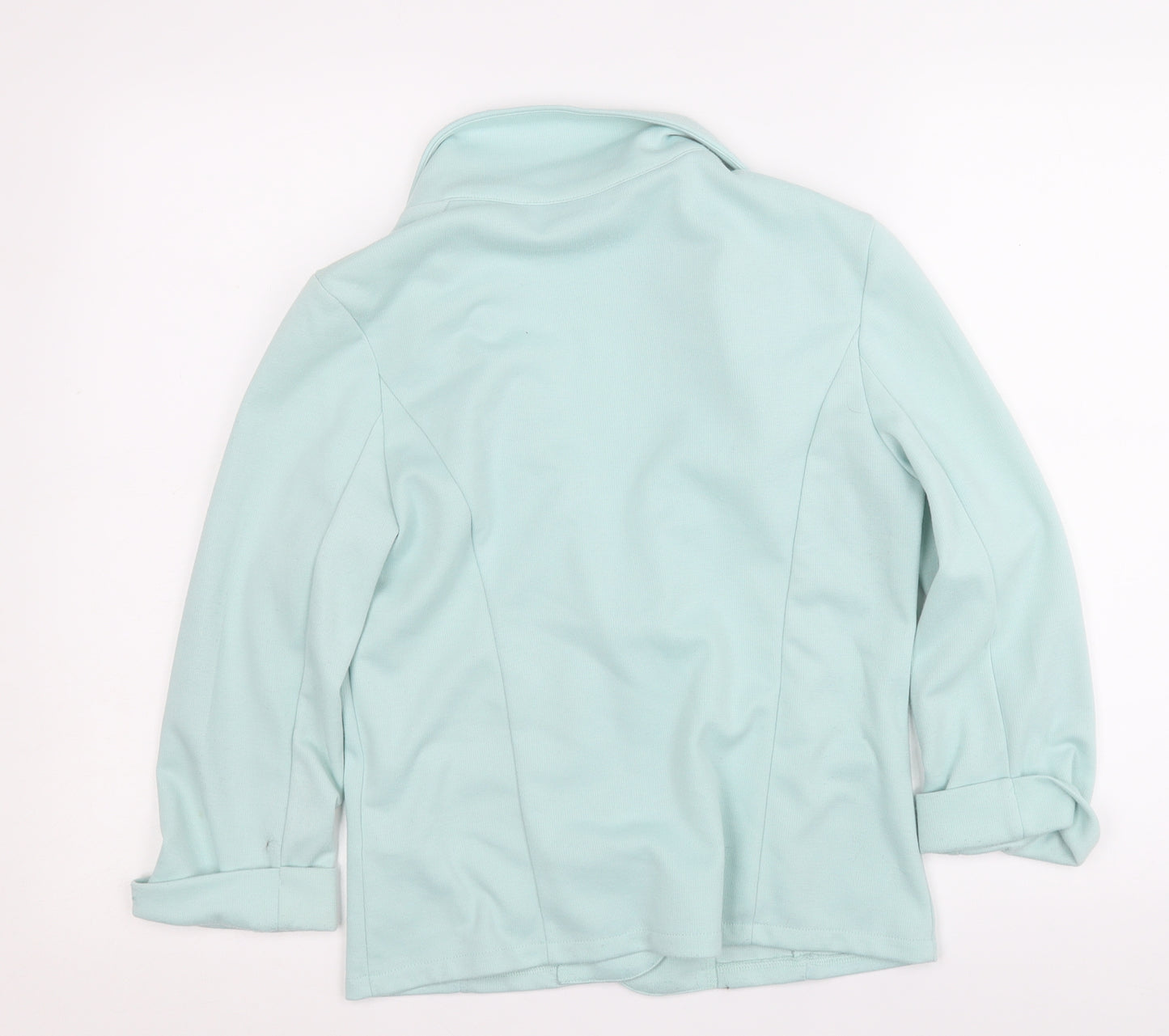 New Look Womens Blue   Jacket Coatigan Size 10  Hook & Eye