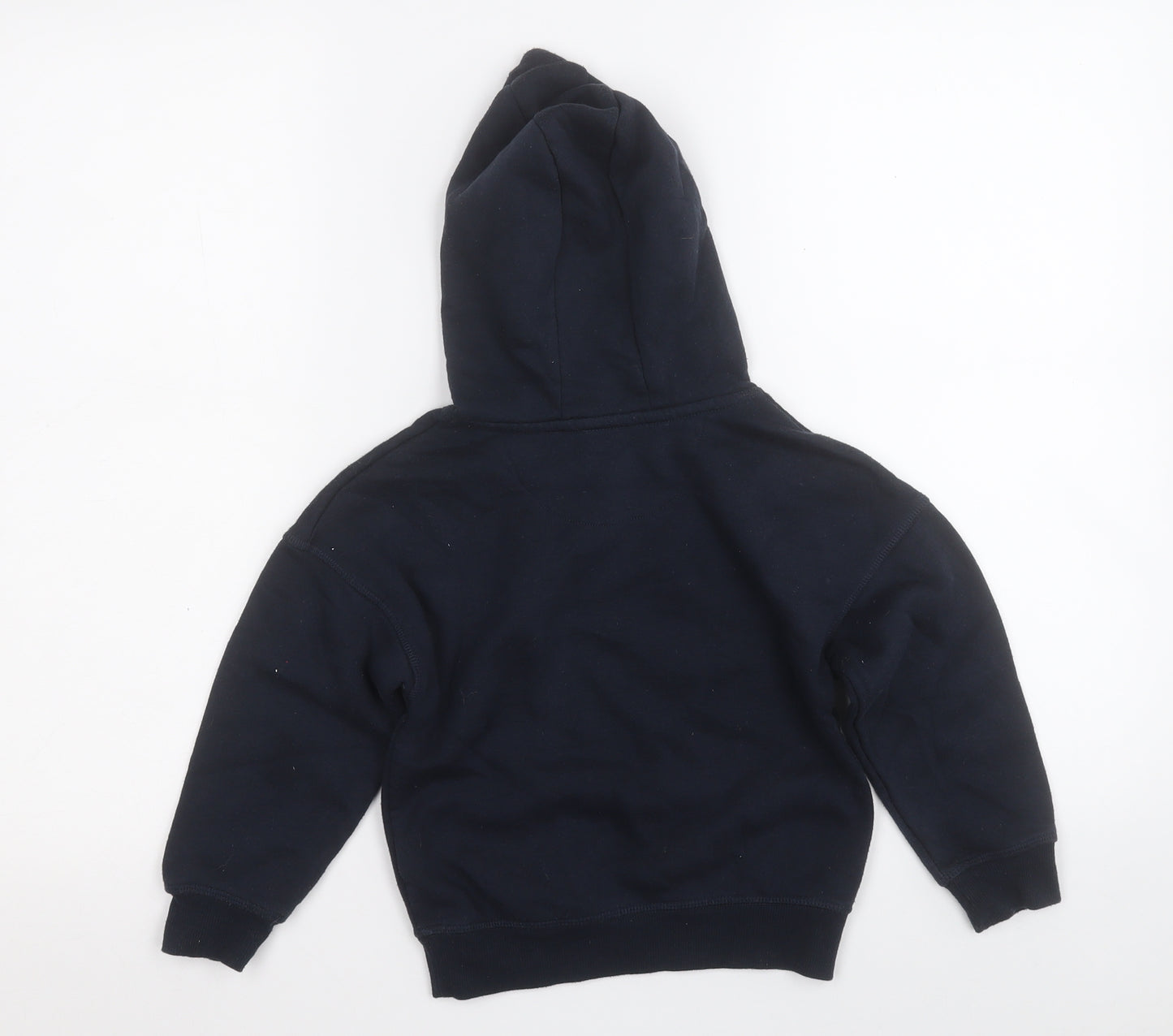 Primark Boys Black  Cotton Pullover Hoodie Size 4-5 Years   - Jump High