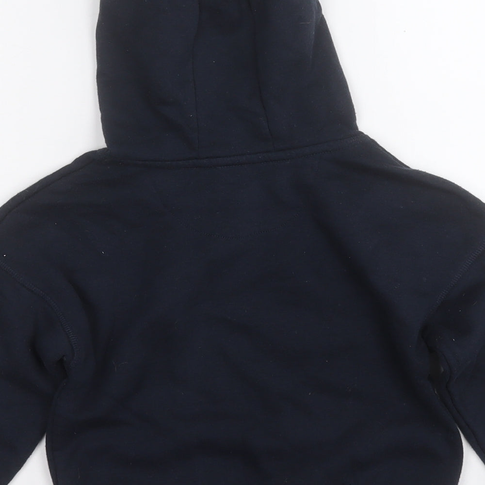 Primark Boys Black  Cotton Pullover Hoodie Size 4-5 Years   - Jump High