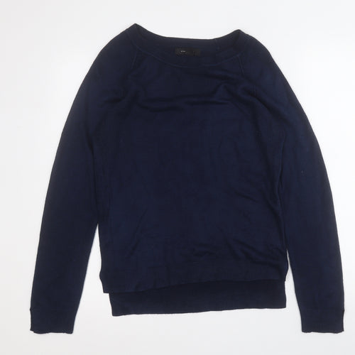Atmosphere Womens Blue Round Neck  Acrylic Pullover Jumper Size 12