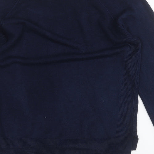 Atmosphere Womens Blue Round Neck  Acrylic Pullover Jumper Size 12