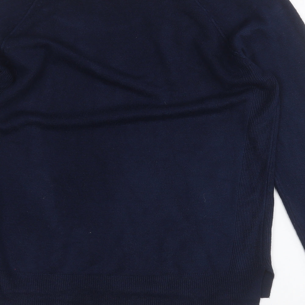 Atmosphere Womens Blue Round Neck  Acrylic Pullover Jumper Size 12