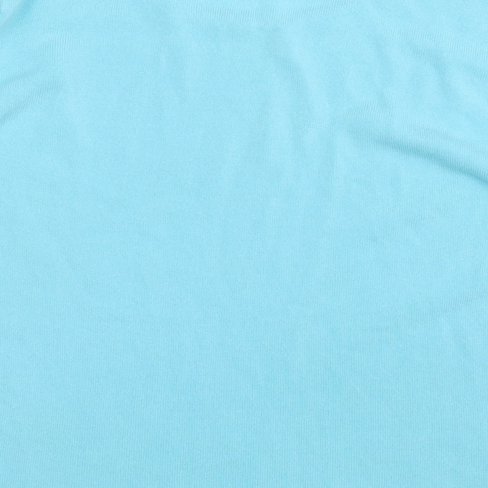 Bonmarché Womens Blue Round Neck  Acrylic Pullover Jumper Size XL