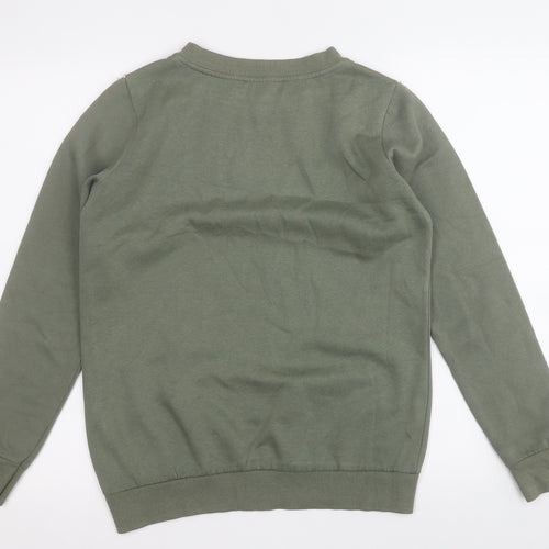 Primark Womens Green  Polyester Pullover Sweatshirt Size S