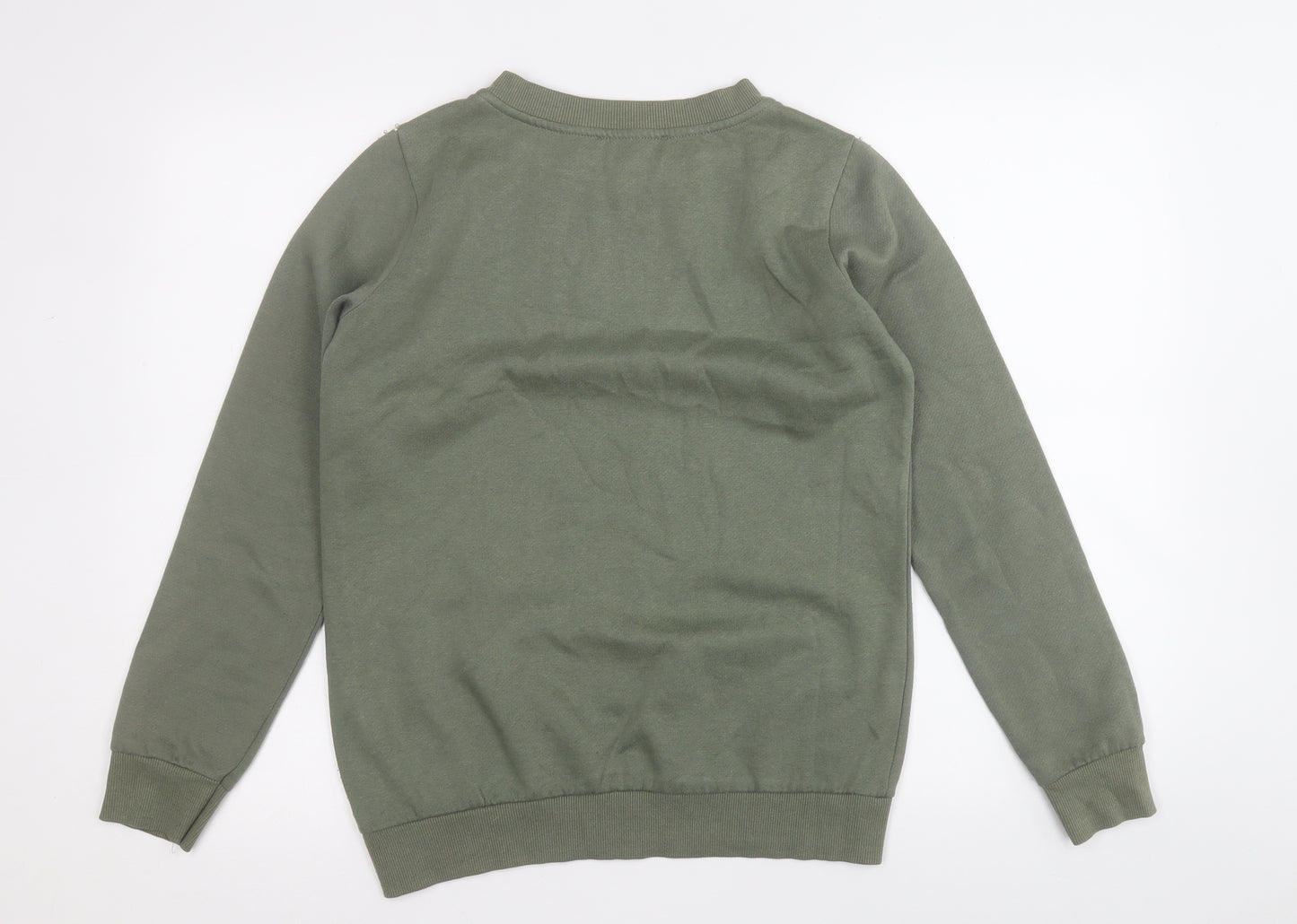 Primark Womens Green  Polyester Pullover Sweatshirt Size S