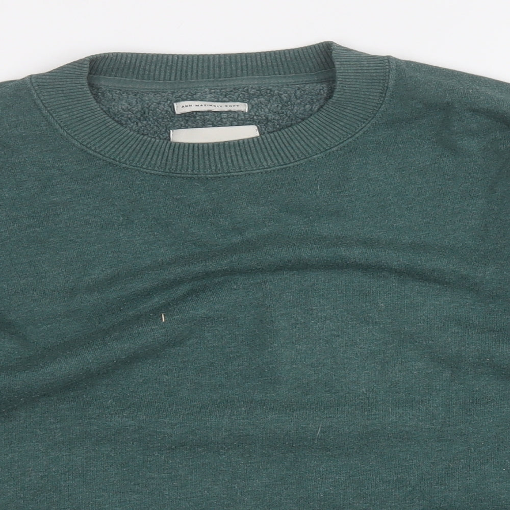 American Eagle Outfitters Mens Green  Cotton Pullover Sweatshirt Size XS