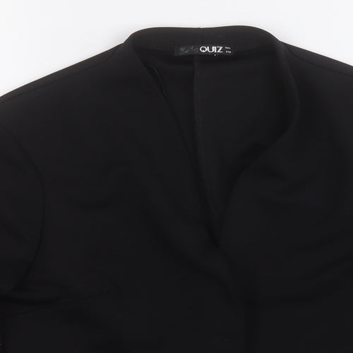 Quiz Womens Black   Jacket Blazer Size 18