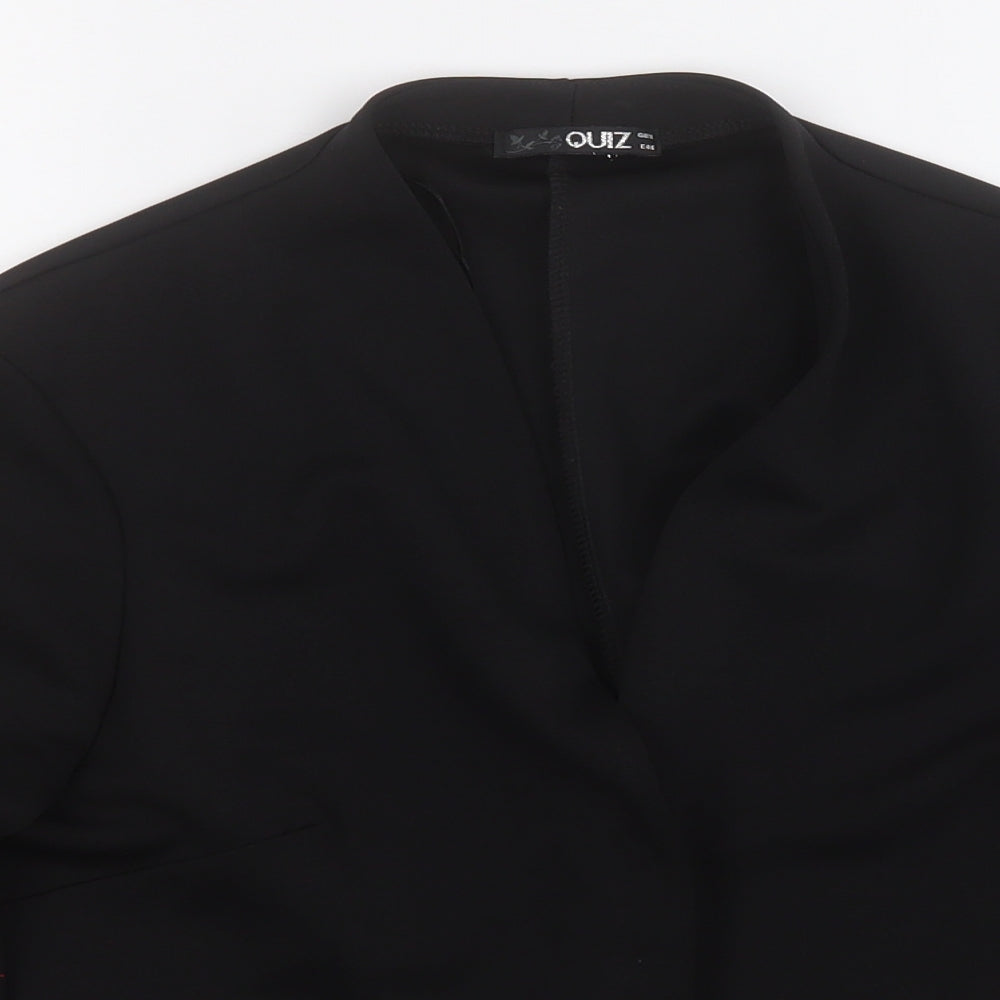 Quiz Womens Black   Jacket Blazer Size 18