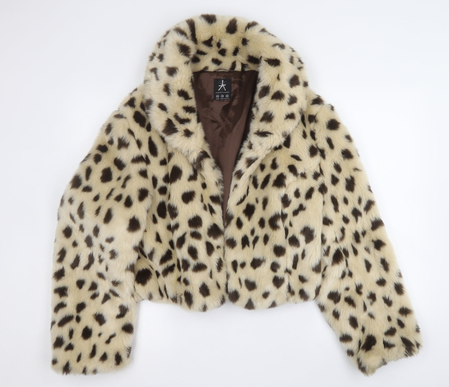 Atmosphere Womens Yellow Animal Print  Jacket  Size 20