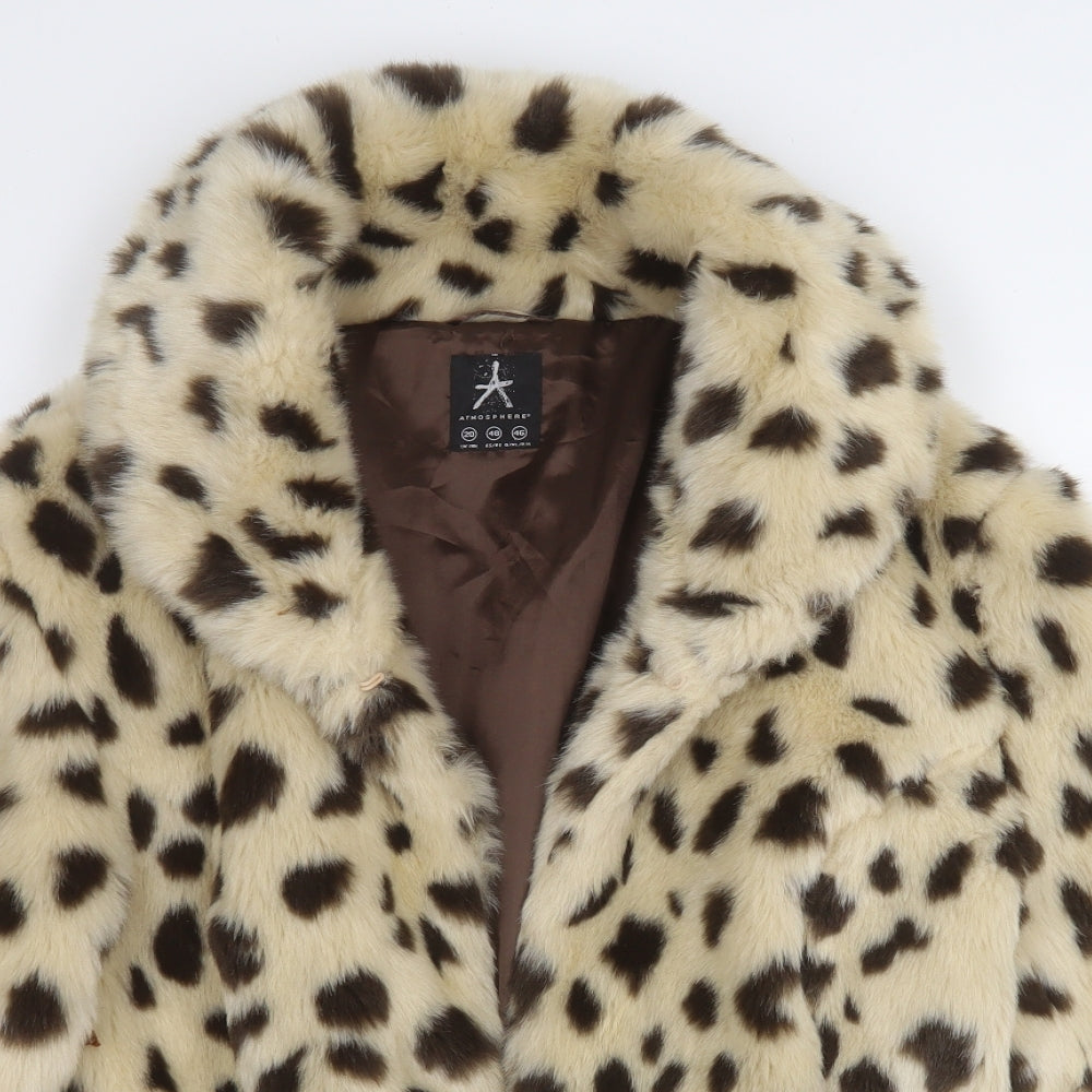 Atmosphere Womens Yellow Animal Print  Jacket  Size 20