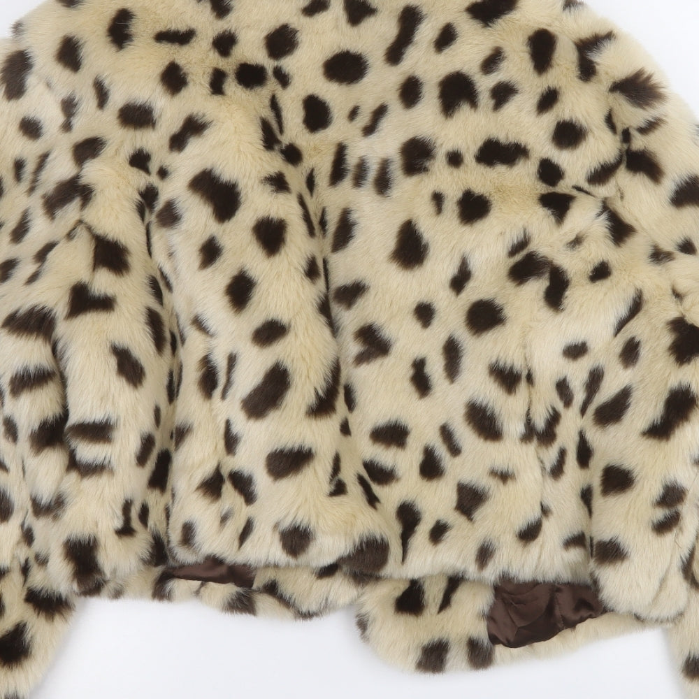 Atmosphere Womens Yellow Animal Print  Jacket  Size 20