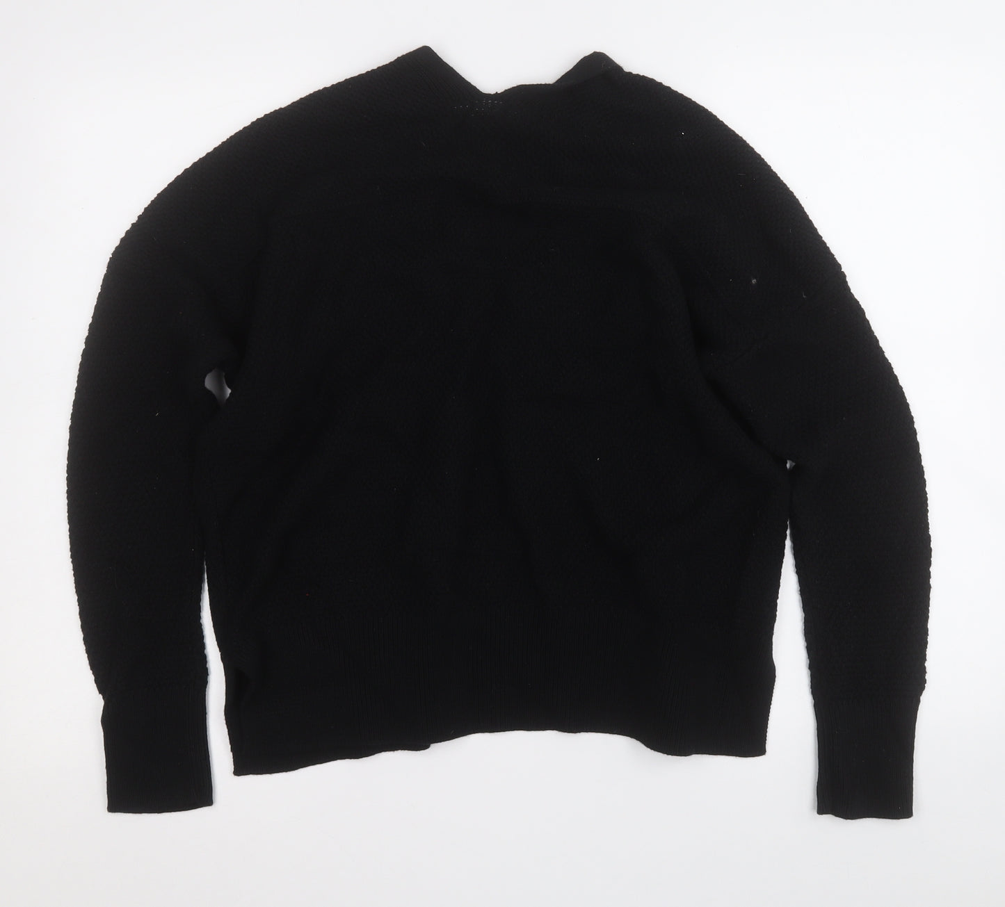 Gap Womens Black V-Neck  Cotton Cardigan Jumper Size M