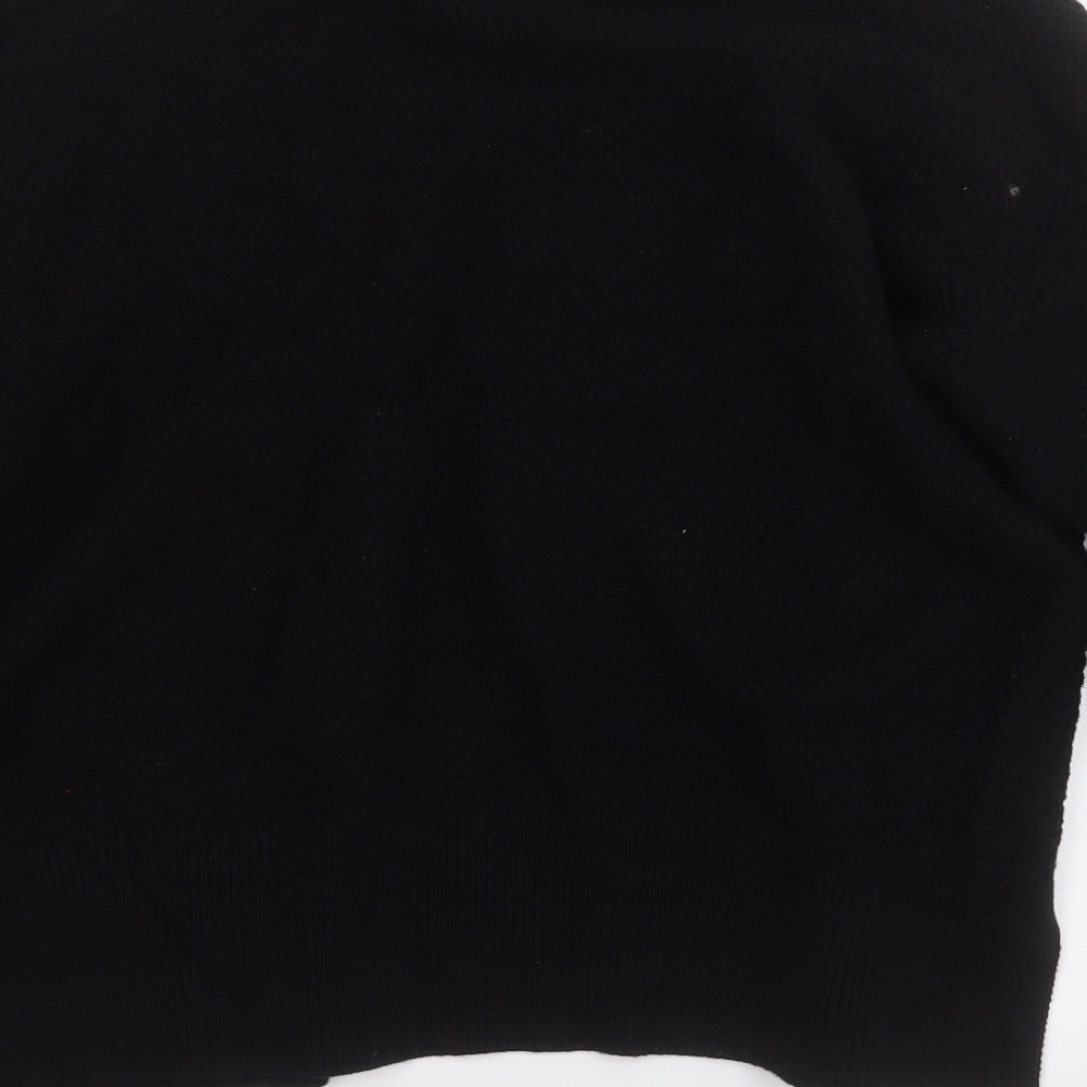 Gap Womens Black V-Neck  Cotton Cardigan Jumper Size M