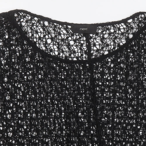 NEXT Womens Black Round Neck  Polyester Pullover Jumper Size 14