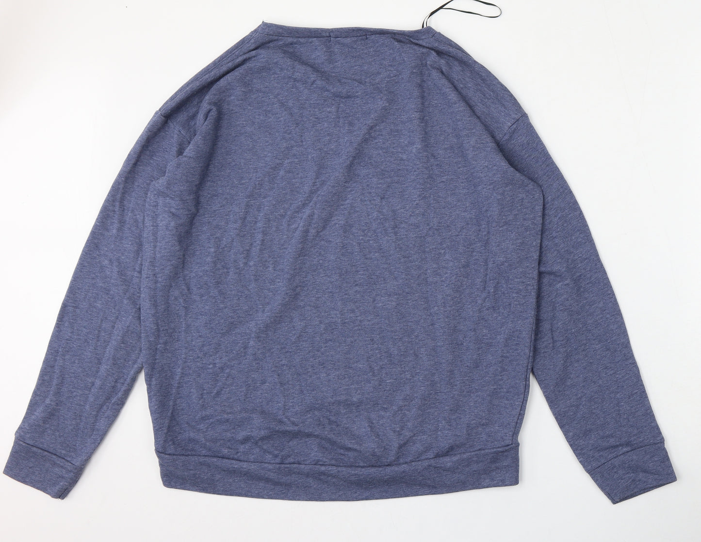 George Womens Blue  Cotton Pullover Sweatshirt Size 16