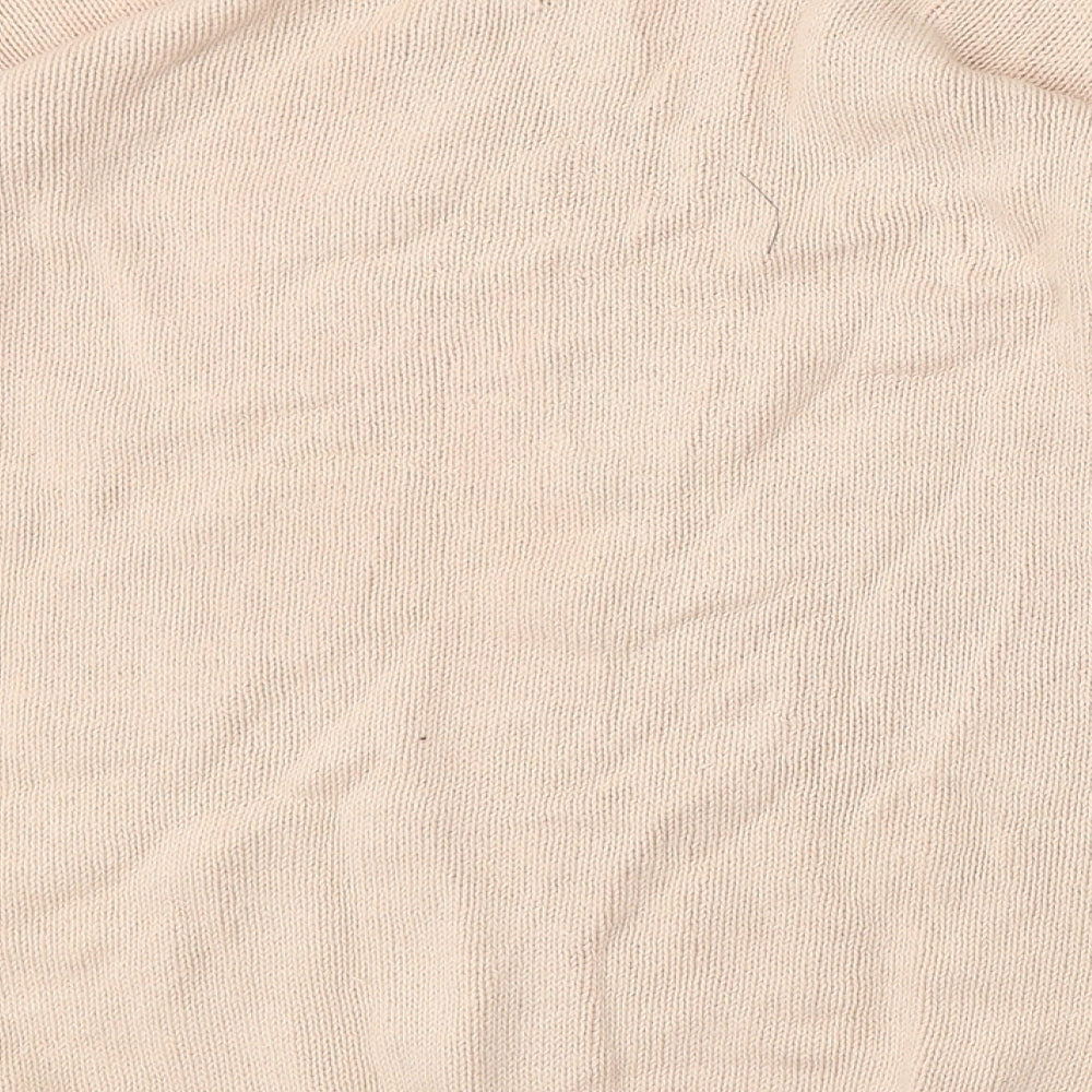 Marks and Spencer Womens Pink Round Neck  Cotton Pullover Jumper Size 14
