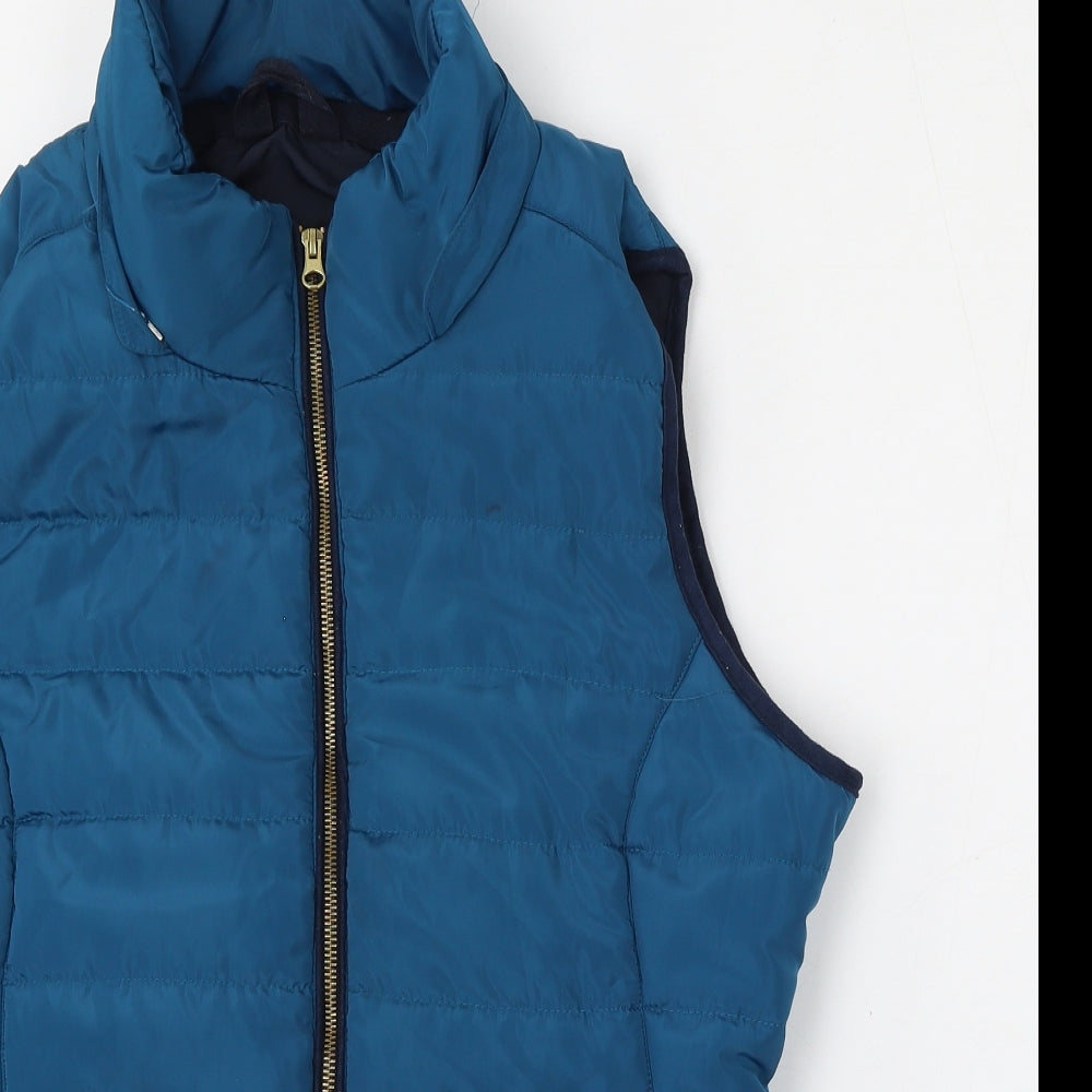 Equestrian Womens Blue   Gilet Jacket Size 16  Zip