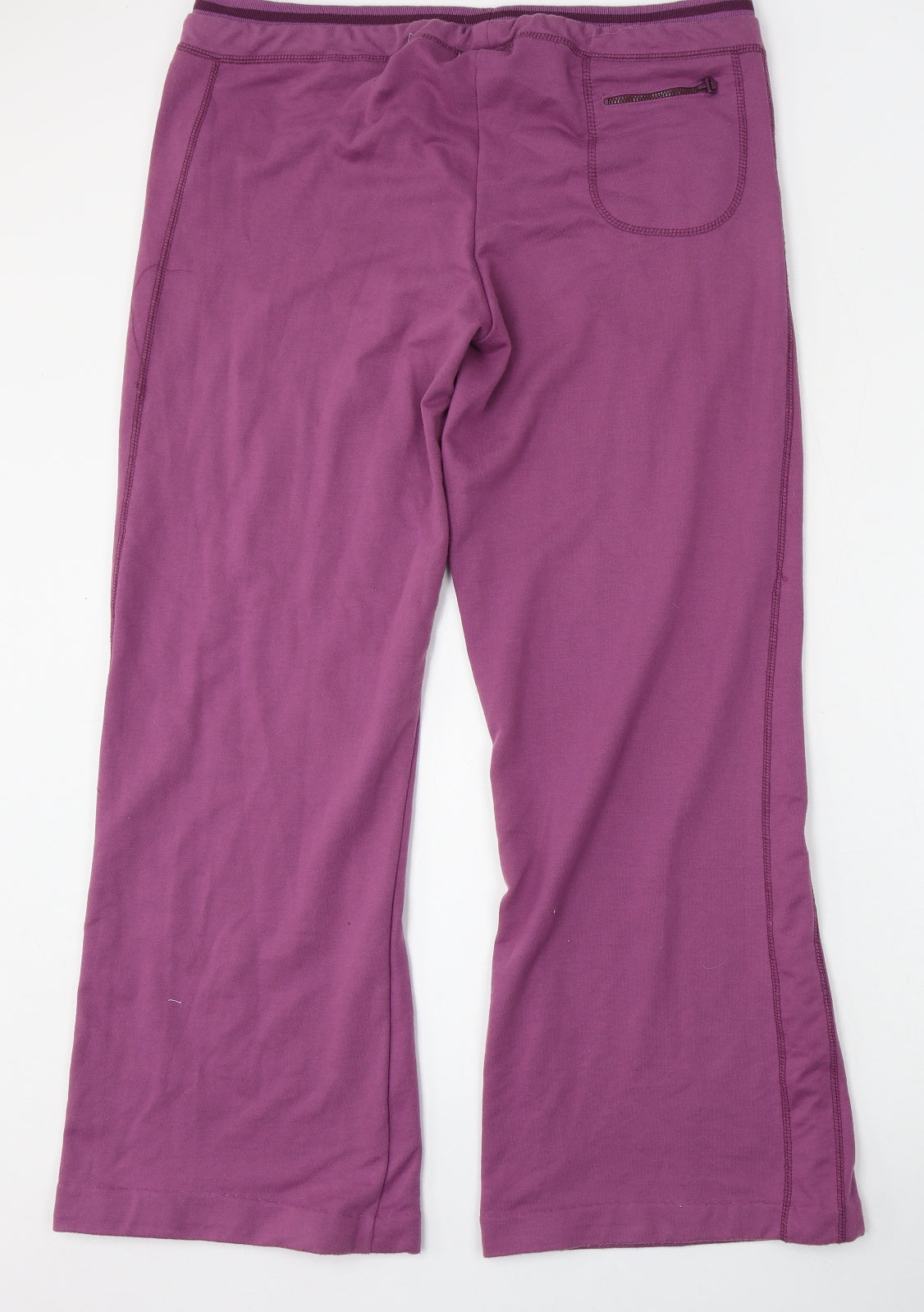 Active Womens Purple  Polyester Jogger Trousers Size 16 L30 in Regular