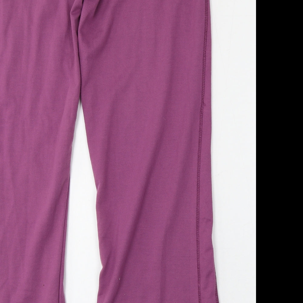 Active Womens Purple  Polyester Jogger Trousers Size 16 L30 in Regular