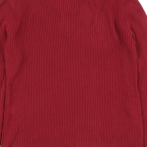 Select Womens Purple V-Neck  Acrylic Pullover Jumper Size XL