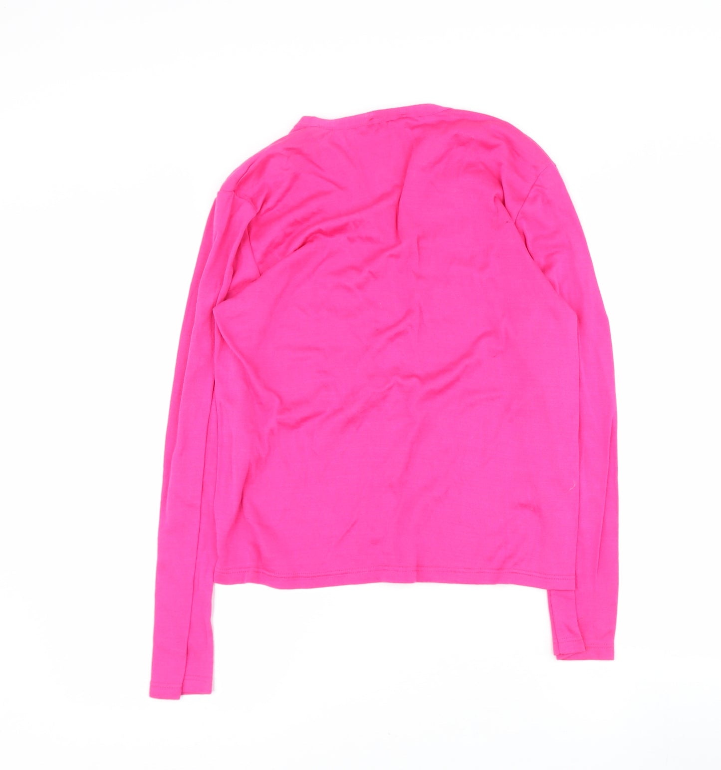 gerrard darel Womens Pink V-Neck  Elastane Cardigan Jumper Size 4