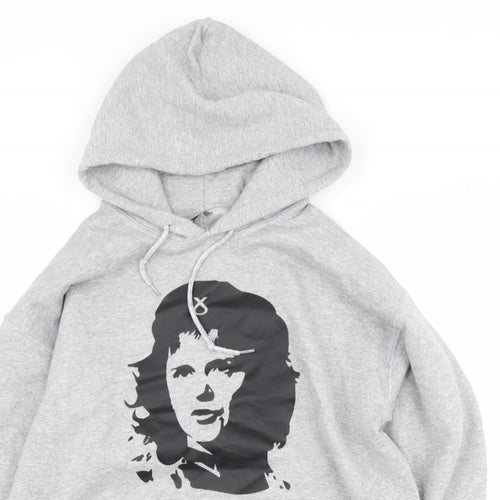 Gildan Mens Grey  Cotton Pullover Hoodie Size M