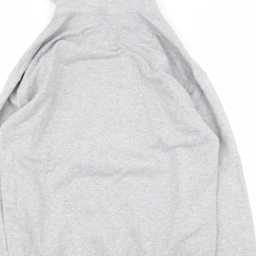 Gildan Mens Grey  Cotton Pullover Hoodie Size M