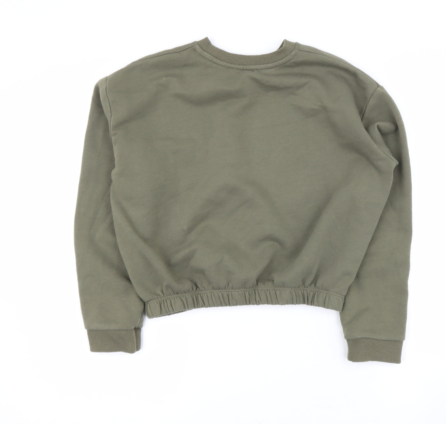 River Island Girls Green Round Neck  Polyester Pullover Jumper Size 11-12 Years   - Rue De