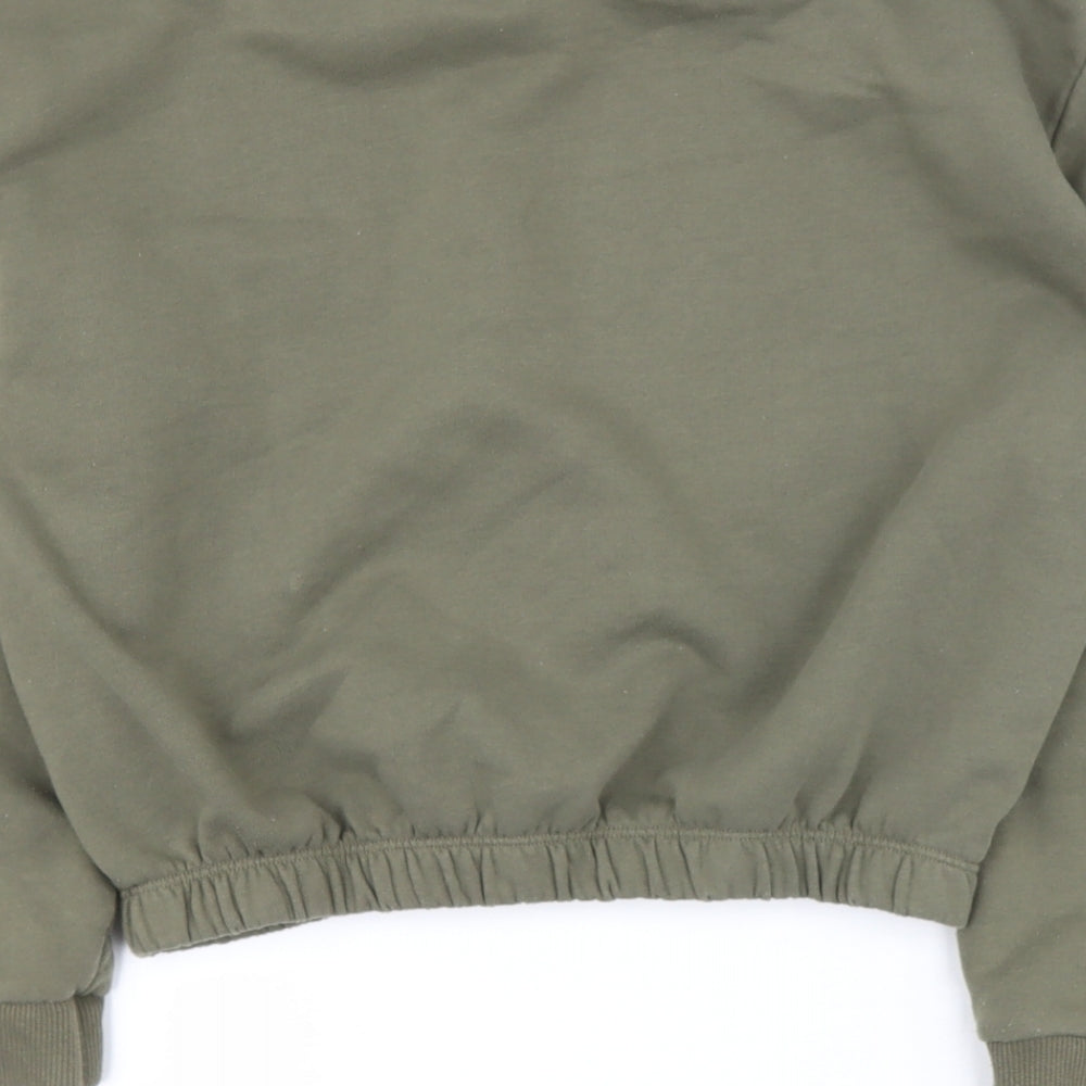 River Island Girls Green Round Neck  Polyester Pullover Jumper Size 11-12 Years   - Rue De