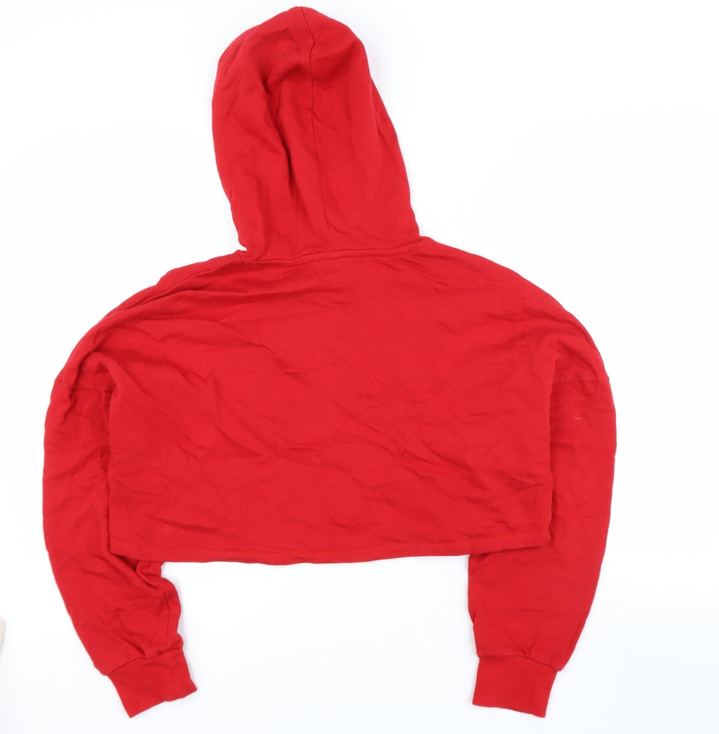 H&M Womens Red  Cotton Pullover Sweatshirt Size S   - Heart