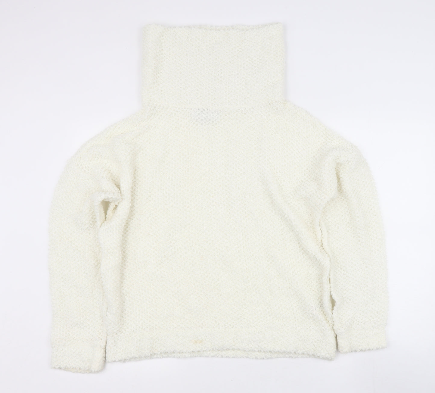 NEXT Womens Beige Roll Neck  Acrylic Pullover Jumper Size 14