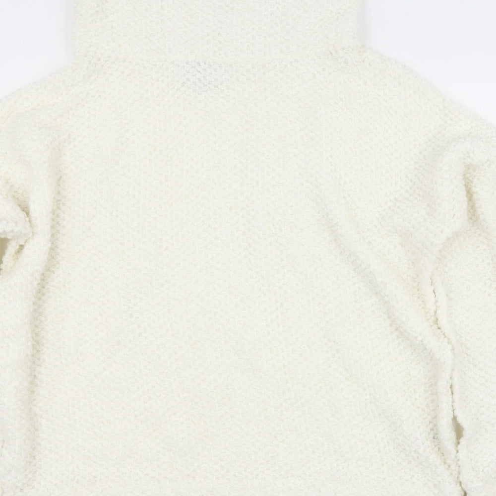NEXT Womens Beige Roll Neck  Acrylic Pullover Jumper Size 14