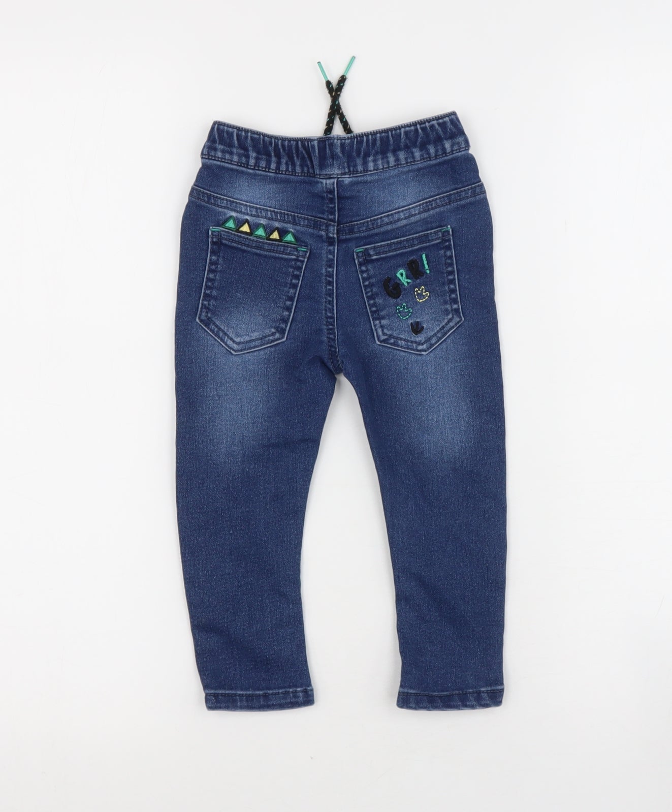 dunnes  Black  Cotton Jogger Jeans Size 12-18 Months   - Roar