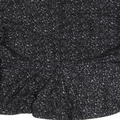 H&M Womens Black Round Neck  Polyester Pullover Jumper Size M