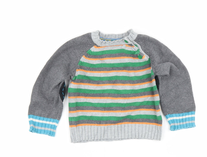 George Grey Striped Cotton Cardigan Jumper