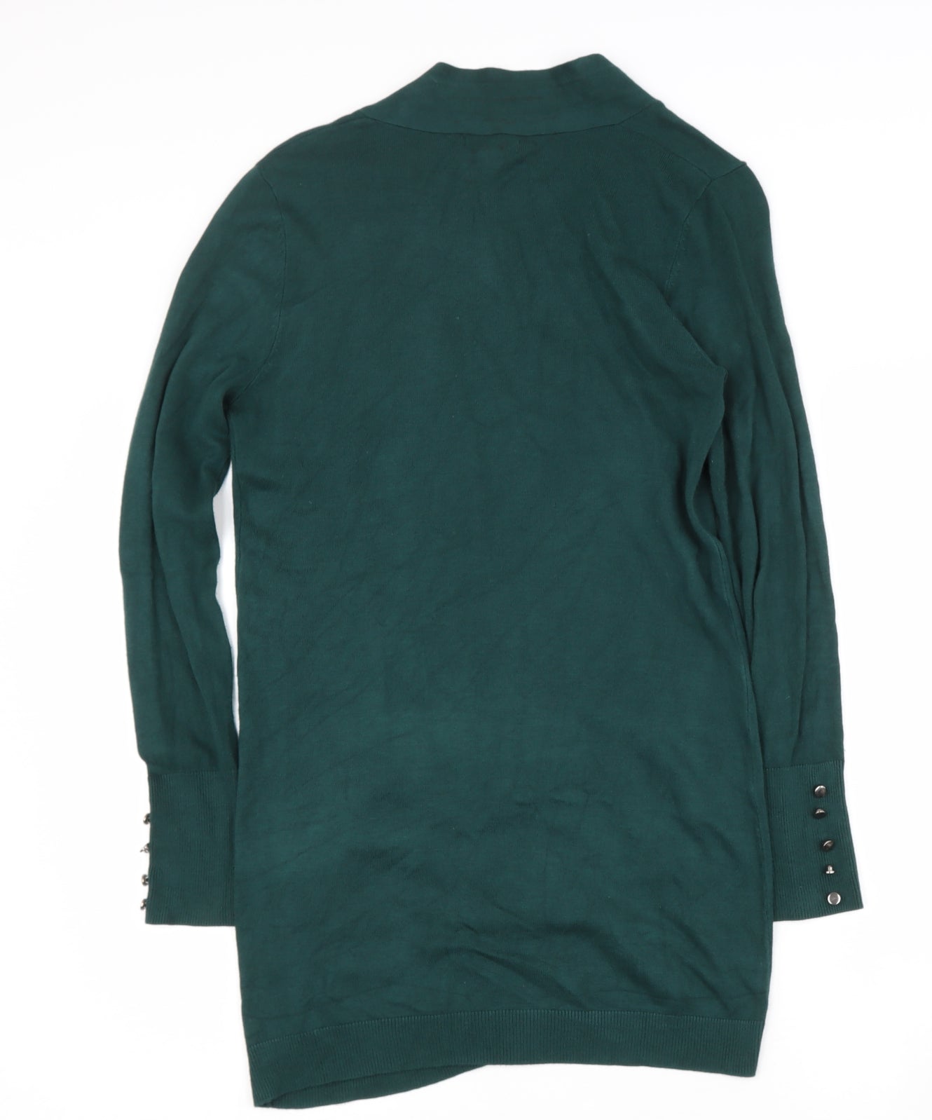 Primark Womens Green V-Neck  Polyester Cardigan Jumper Size XS