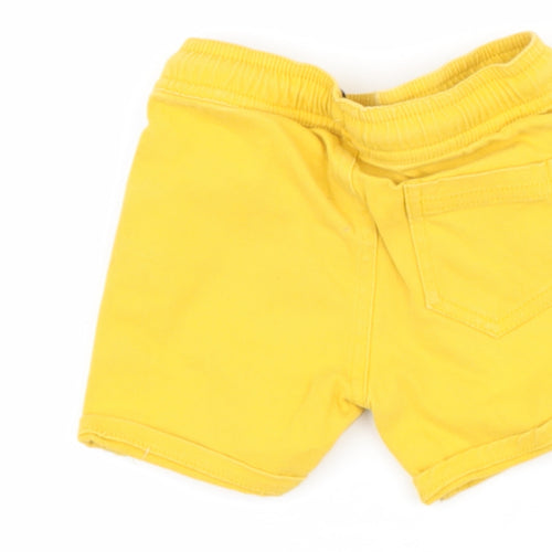 REDTAG Baby Yellow  Cotton Jogger Jeans Size 12-18 Months
