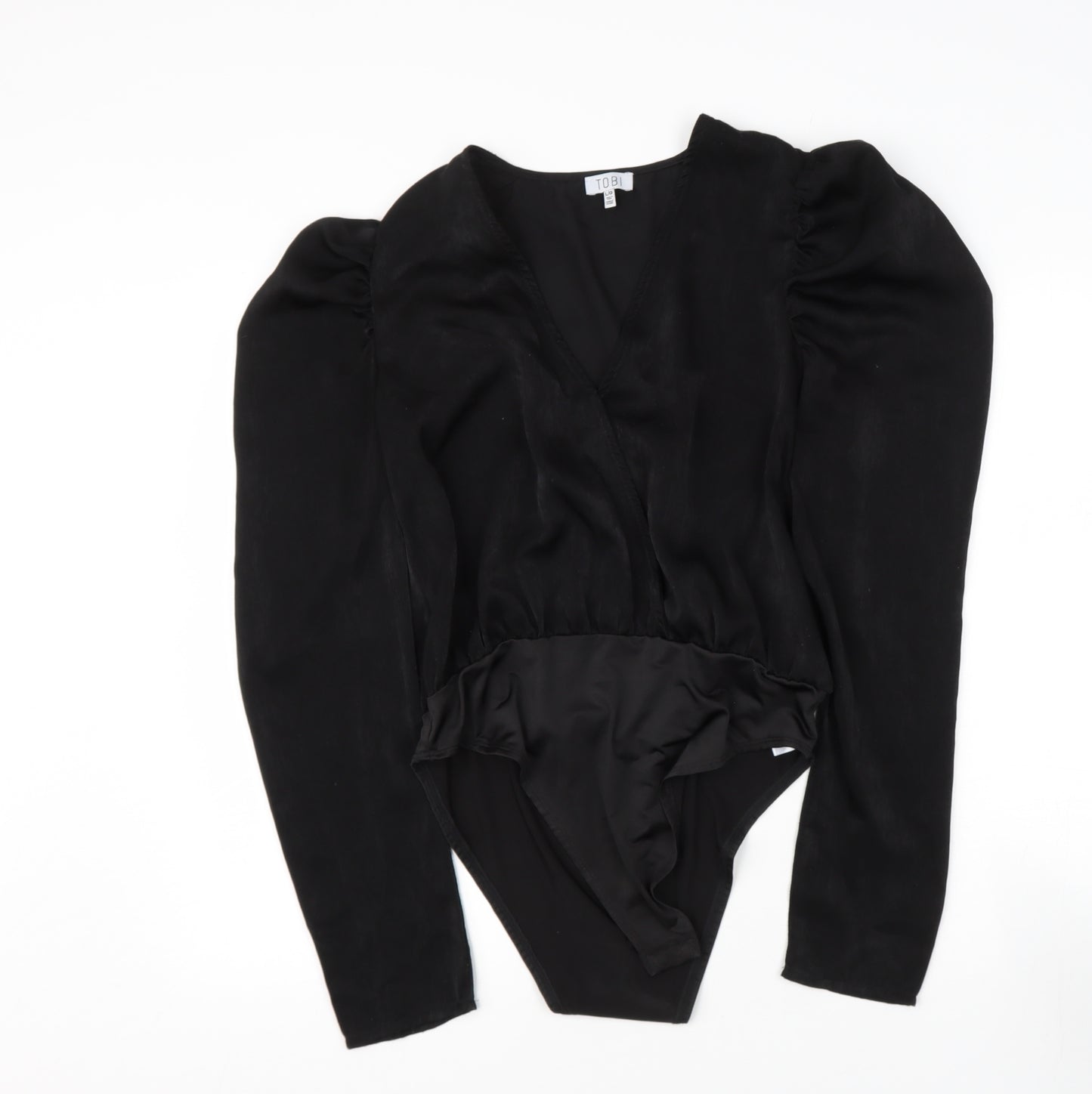 Tobi Womens Black  Polyester Bodysuit Outfit/Set Size L