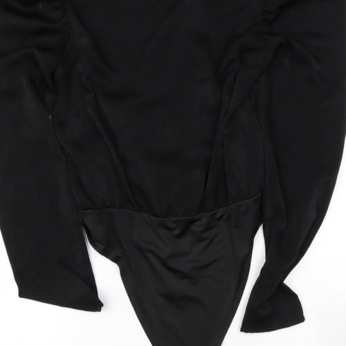 Tobi Womens Black  Polyester Bodysuit Outfit/Set Size L