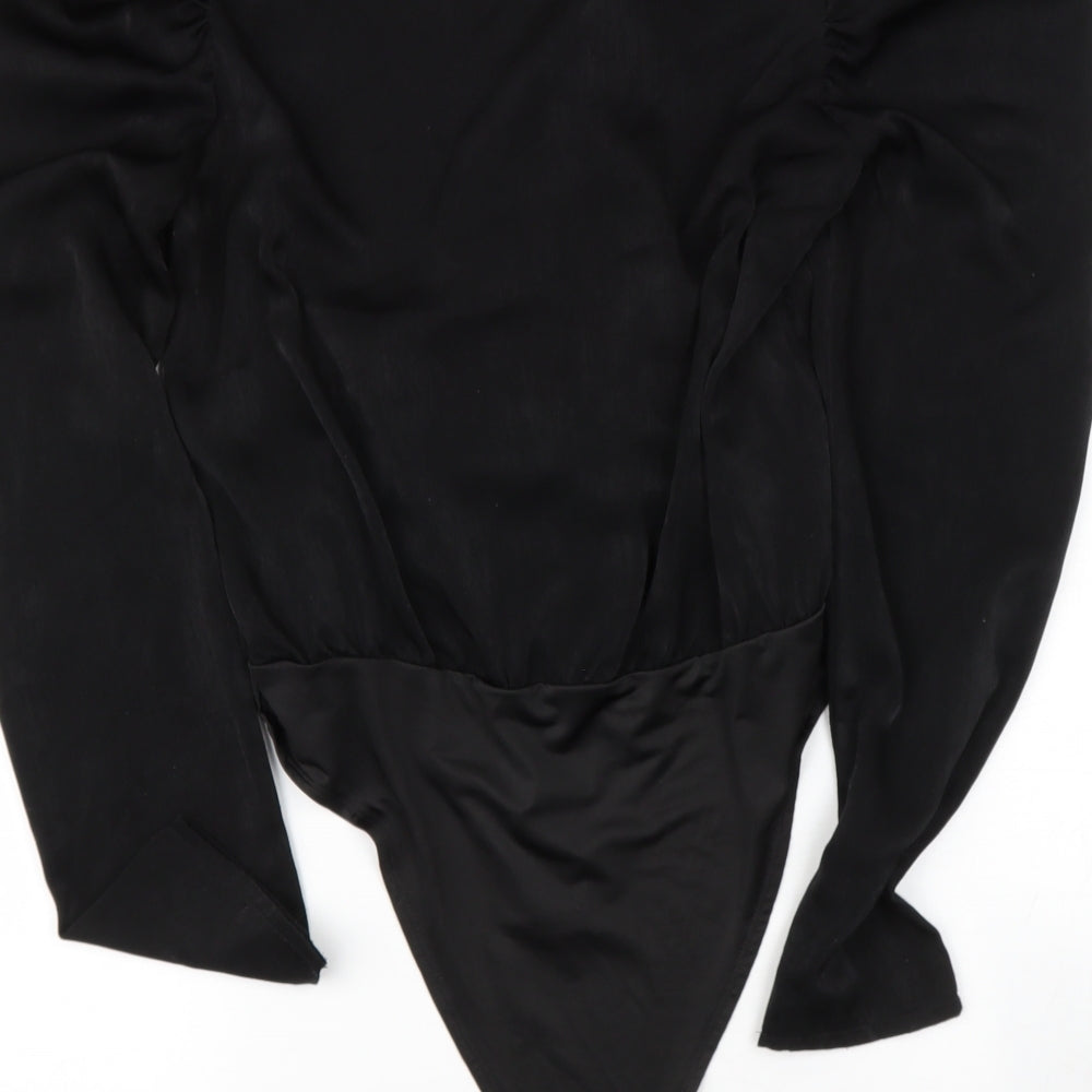 Tobi Womens Black  Polyester Bodysuit Outfit/Set Size L