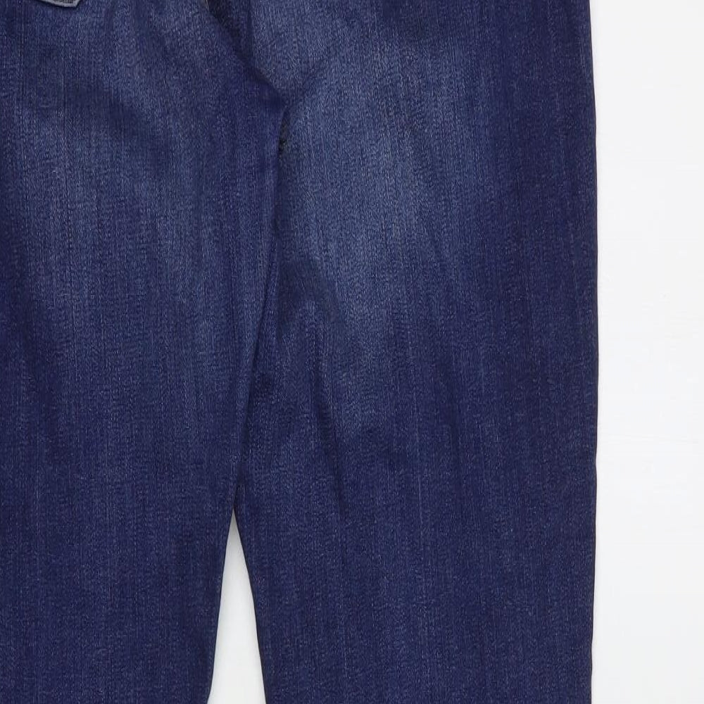 Tommy Hilfiger Mens Blue  Cotton Skinny Jeans Size 34 in L32 in Regular Button