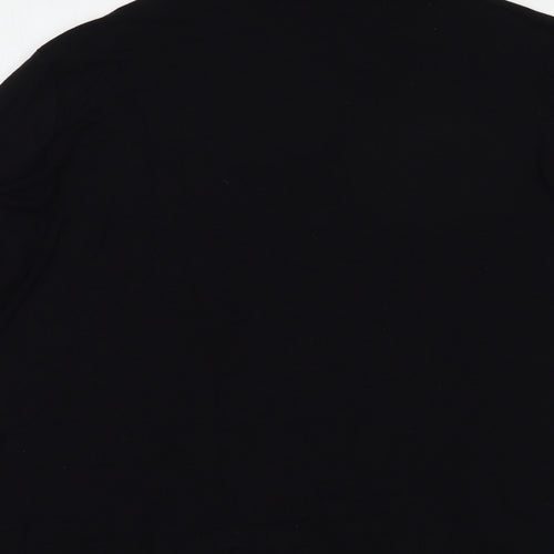 Crosby Womens Black  Modal Basic Blouse Size XL High Neck