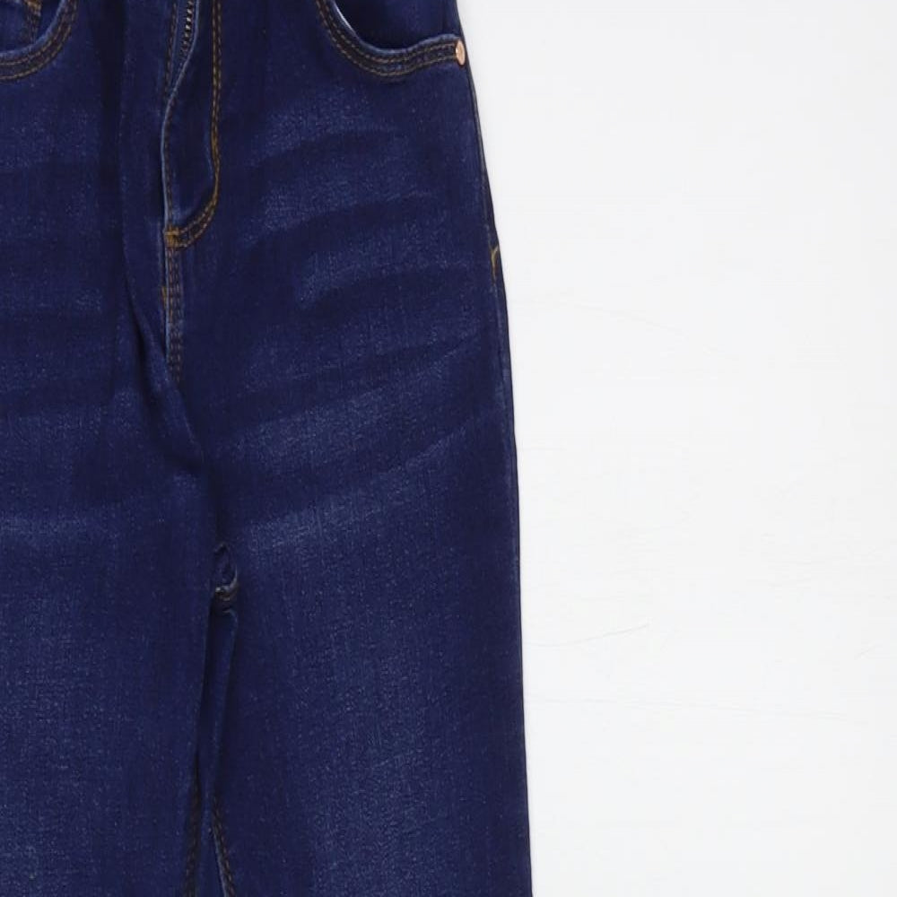 Denim Co. Girls Blue  Cotton Skinny Jeans Size 8-9 Years  Regular Button