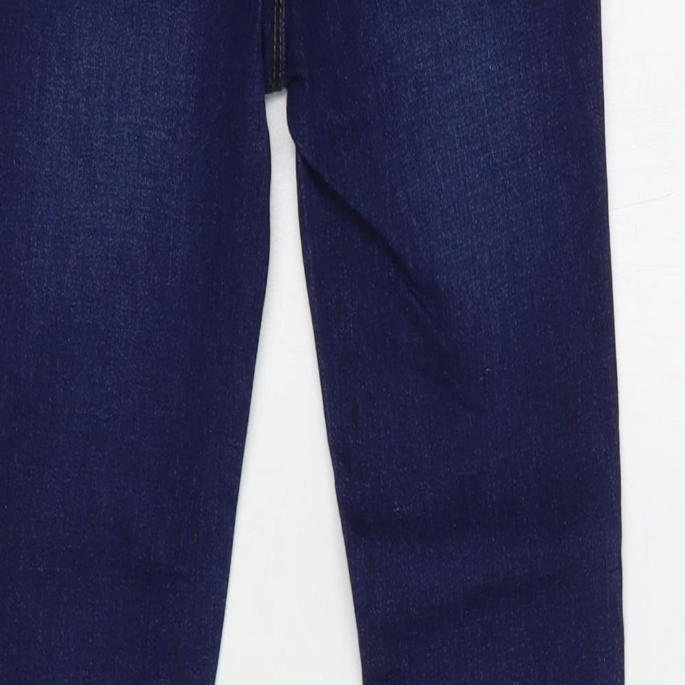 Denim Co. Girls Blue  Cotton Skinny Jeans Size 8-9 Years  Regular Button