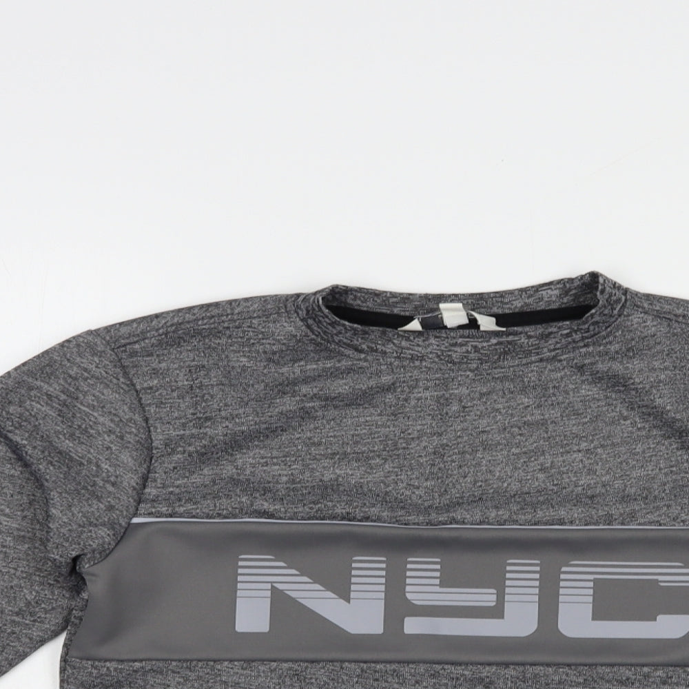 Urban Outlaws Boys Grey  Polyester Pullover Sweatshirt Size 9-10 Years  Pullover - NYC