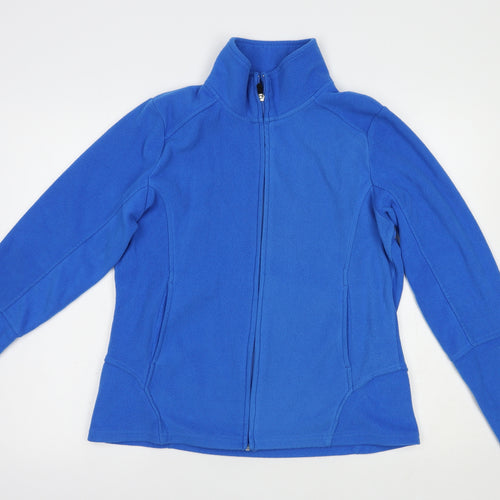 Venice Beach Womens Blue  Polyester Full Zip Sweatshirt Size L  Zip