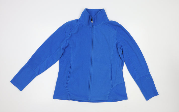 Venice Beach Womens Blue Polyester Full Zip Sweatshirt Size L Zip