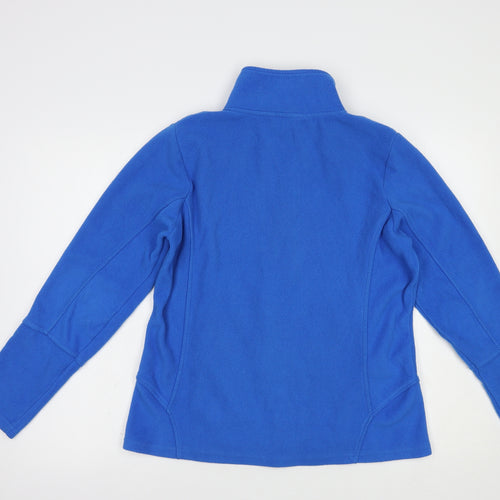 Venice Beach Womens Blue  Polyester Full Zip Sweatshirt Size L  Zip